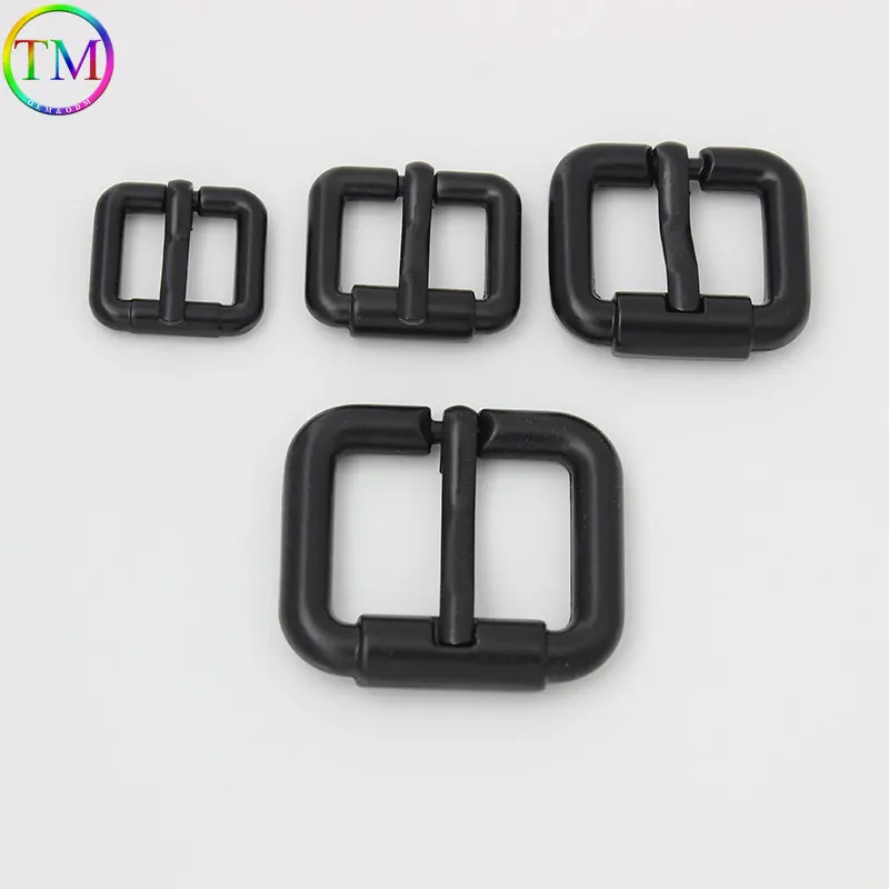 10-50 Pieces Dark Black Square Alloy Metal Pin Buckles For Handbags Belt Buckles Diy Leather Crafts Decor Hardware Accessories