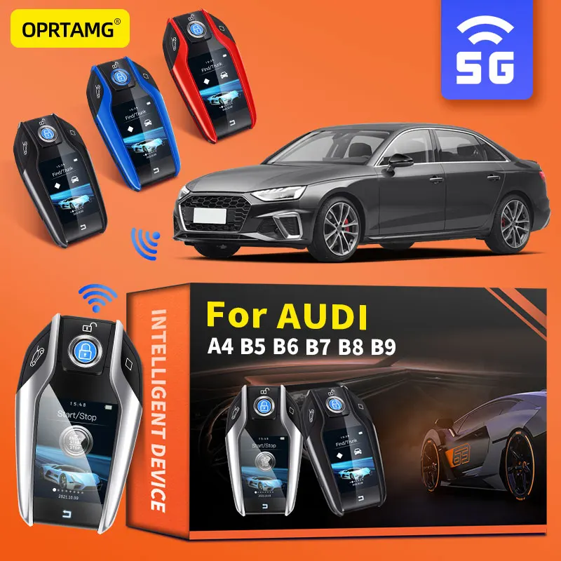 

Car Smart Remote Control Key LCD Display for Keyless Smart Key For Audi A4 B5 B6 B7 B8 B9 2000-2021 Key Auto Accessories
