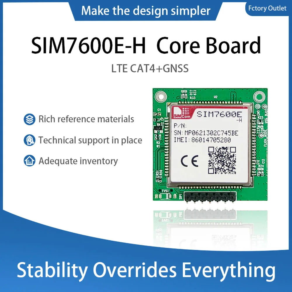 LTE CAT4 module board SIM7600E-H,4G LTE cat 4 breakout board,SIM7600E-H core board 1pc