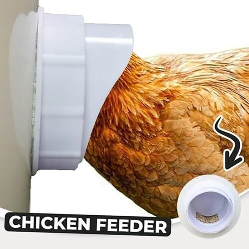 

DIY Chicken Feeder Rainproof Poultry Feeder Port Poultry Pro Feeding Kit Feeding Supplies For Breeding Chickens Ducks