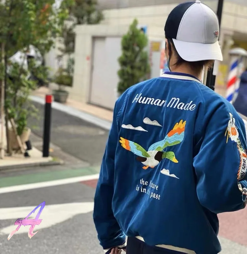 

Human Made Flying Duck Eagle Double-sided Can Wear Jacket High Quality Men's Jacket Women's Couples All-match Coat