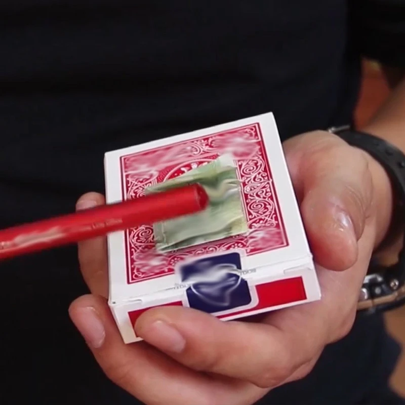 Any Small Item Thru Card Box Close up Magic Tricks Penetration Magic Tricks Illusions Card Magic Props Street Magic images - 3