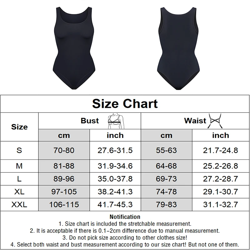Black Skinny Bodysuit Sleeveless Women Body Streetwear Sexy Bodycon Shapewear Top Stretch Waist Shaper
