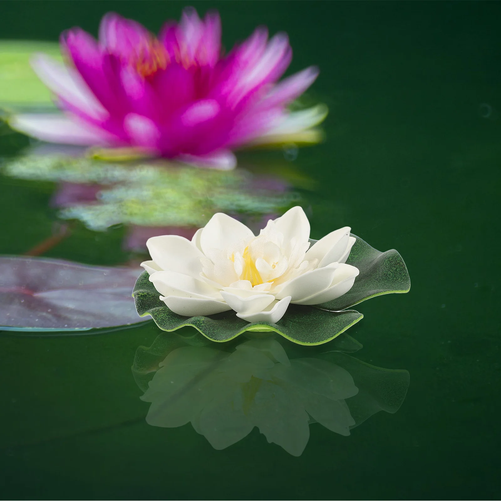 

Lotus Pond Decoration Floating Ponds Plants Lily Pool Decorative Flowers Artificial Simulation Simulated Home Decorations