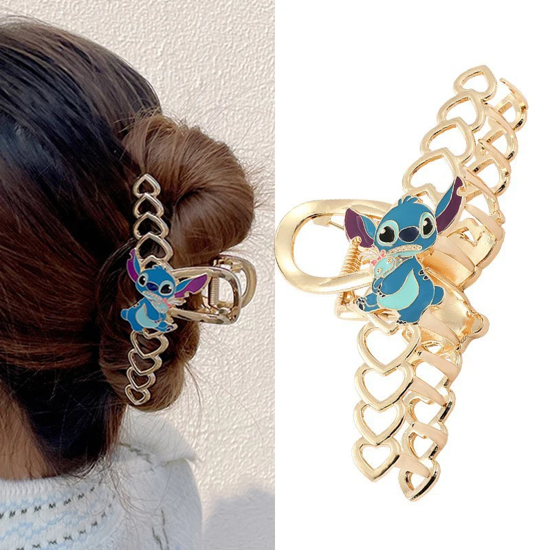 

Anime Stitch Women Hairpins Cosplay Metal Barrette Headwear Cartoon Peripheral Accessories Clip Headdress Party for Girls Gifts
