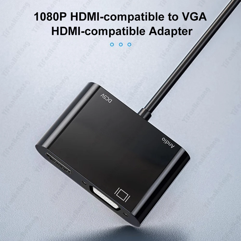 4K HDMI-совместимый кабель-адаптер VGA цифровое видео преобразователь 1080p для PS4 ПК