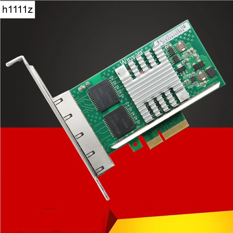 

4 Ports PCI Express Gigabit Network Card 1000Mbps PCIE X4 Ethernet Adapter Network Controller NIC WYI350T4V2 I350-T4 for Desktop