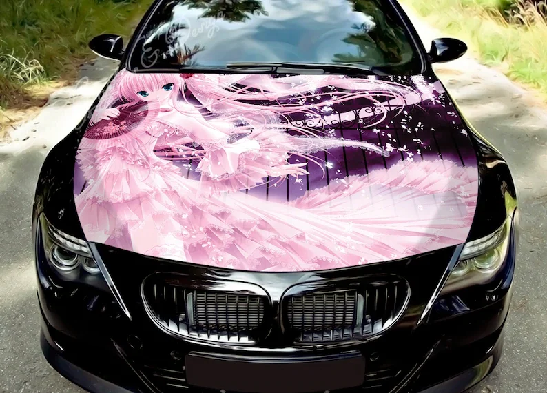 Наклейка на капот автомобиля винил наклейка графика оберточная грузовик