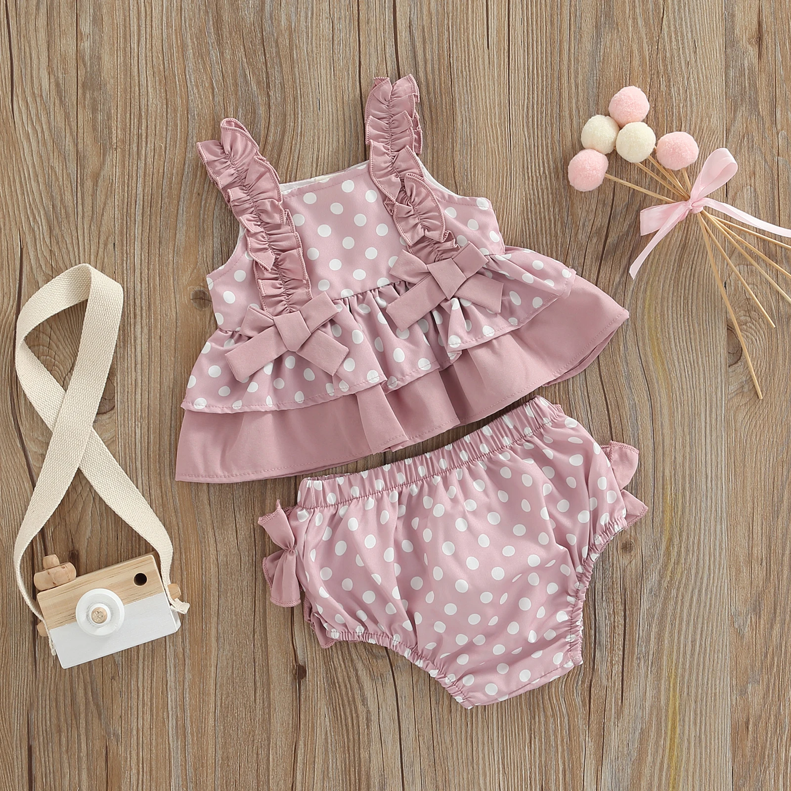 Ma &amp Baby 0-18M комплект одежды для новорожденных маленьких девочек с бантом блузка