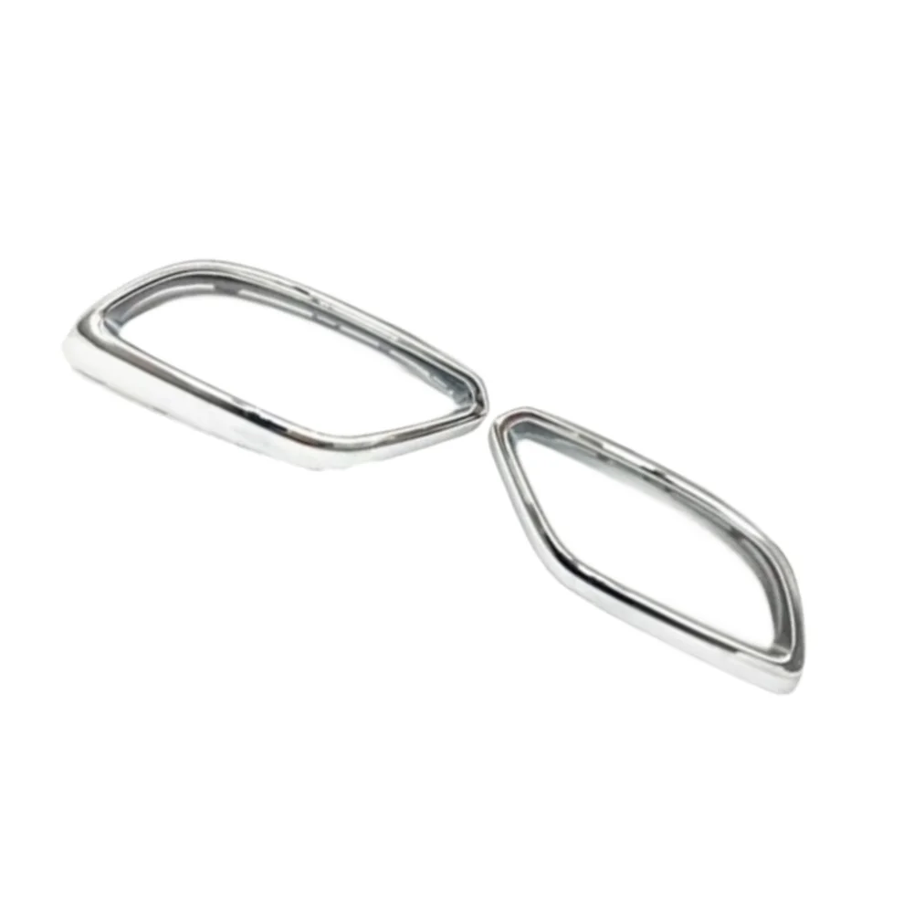 Фото Хромированная накладка на выхлопную трубу для Mercedes-Benz GLC Class X254 W254 2023 2024 2025, декоративная отделка заднего бампера. №5