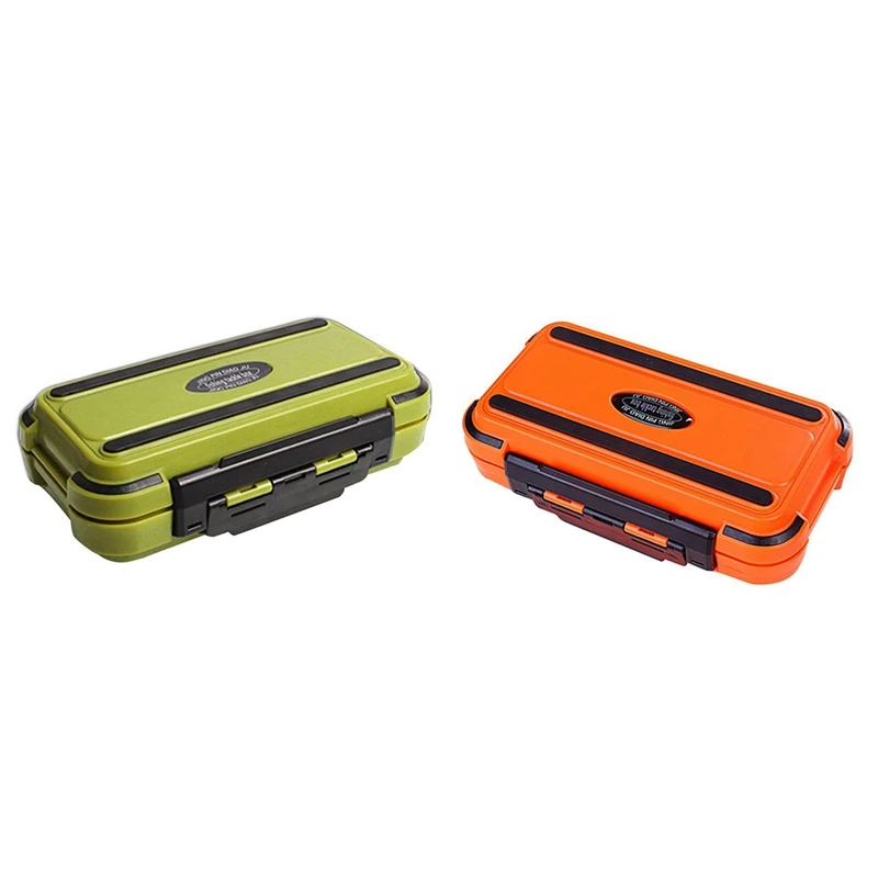 

2 шт., двухслойная пластиковая коробка для рыболовных снастей, 24 отделения