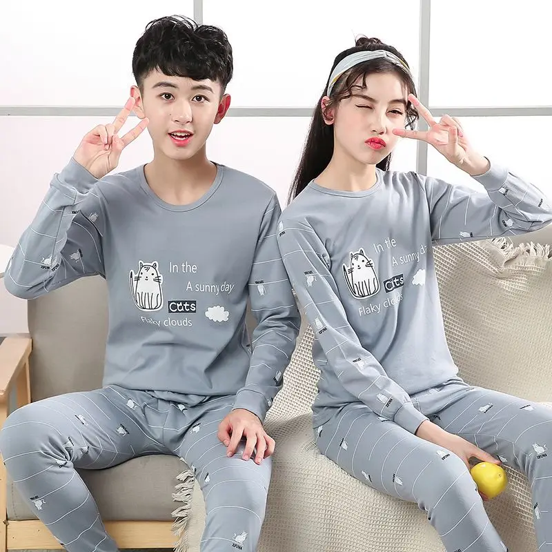 

Pijama Clothing Cats Animal Cotton Years Winter Girl Night Set Pajamas Nightwear Kids Pajamas Suit Baby Baby Teenage Pyjamas 16