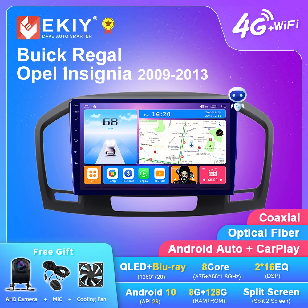EKIY T7 Android 10 Car Radio For Buick Regal For Opel Insign