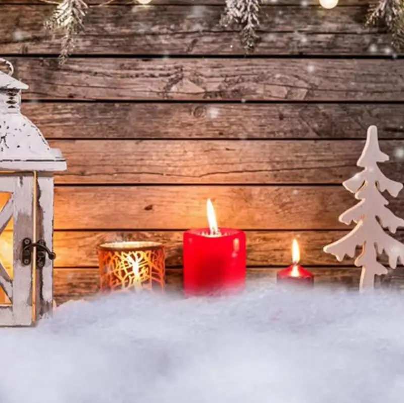 120 смРождественские зимние искусственные снежные одеяла мягкие огнестойкие