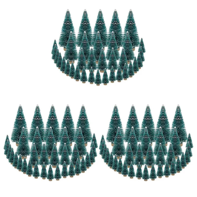 

105 шт. миниатюрная Рождественская елка, искусственные снежные морозные елки, сосновые елки для рождества, поделки, украшение для вечеринки (4...
