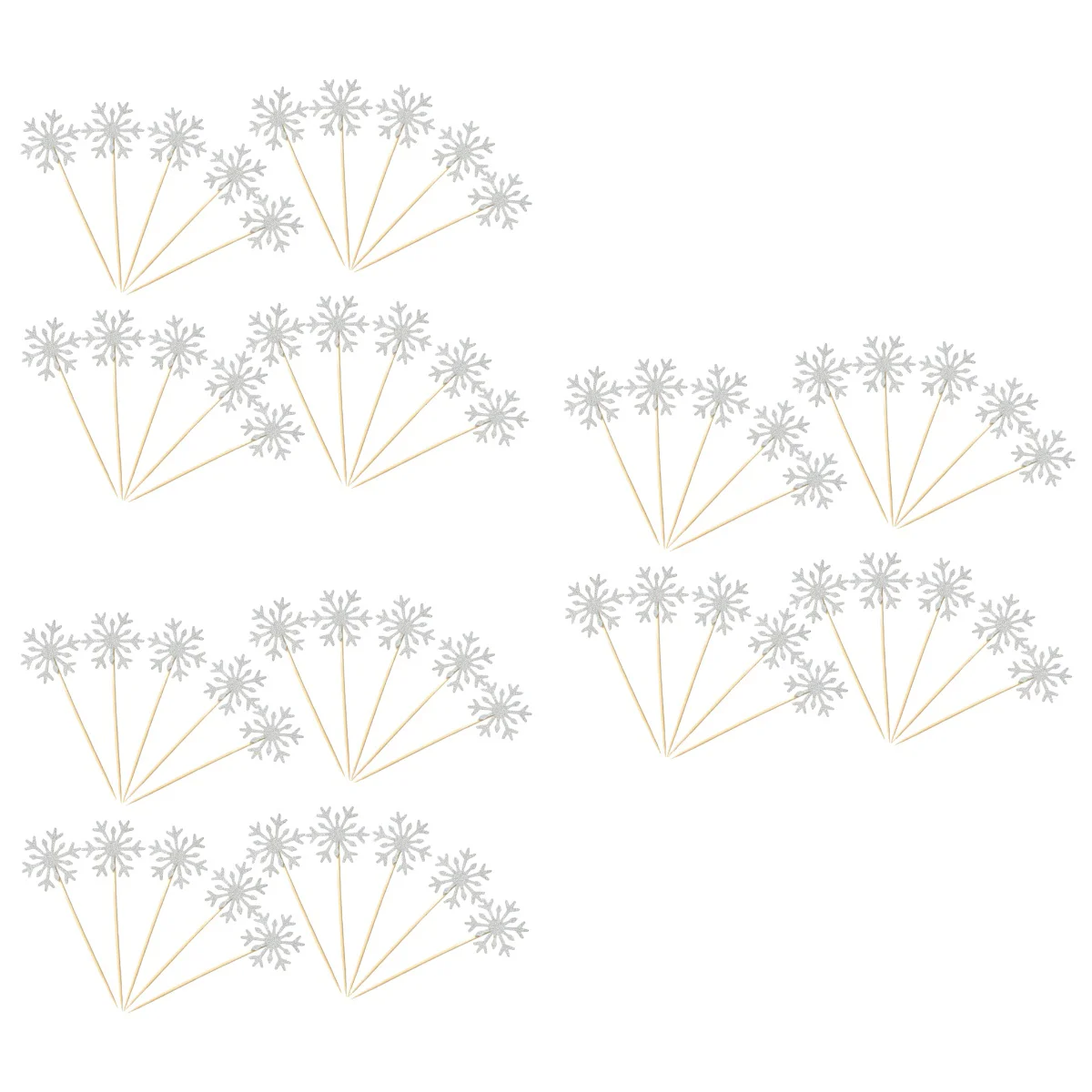 

3x Christmas Centerpiece Christmas Cupcake Toppers Christmas Cupcake Cupcake Decorations Snowflake Cupcake Picks Decorative