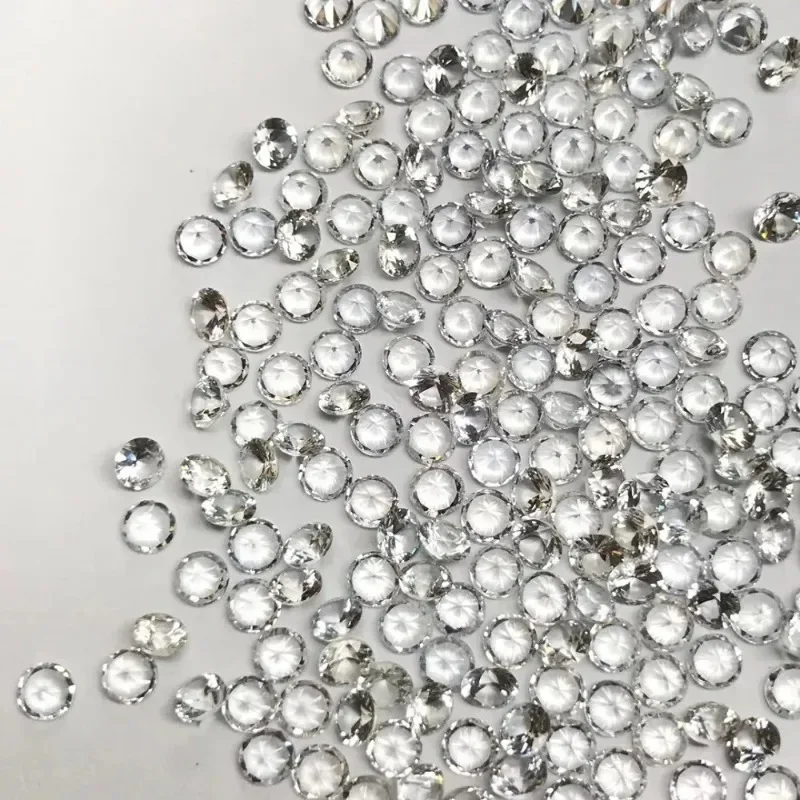 Ruihe оптовая цена натуральный камень белый сапфир машинная огранка высокого