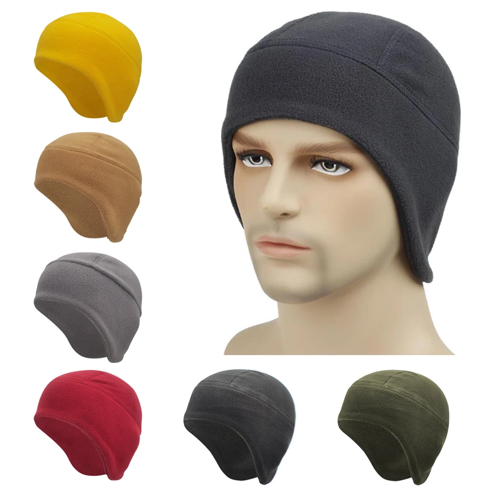

Winter Hat Thermal Running Men Women Sports Hats Warm Ear Cover Fitness Windproof Cap Snowboard Hiking Cycling Ski Soft Stretch
