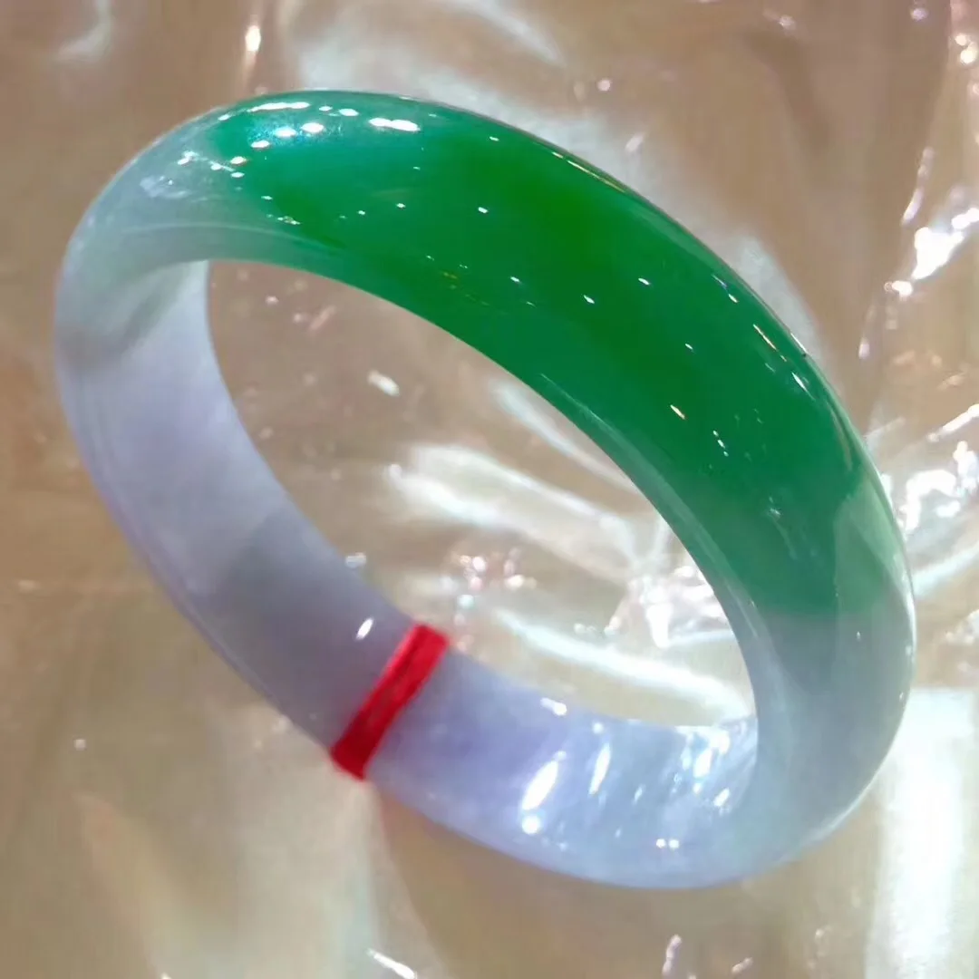 

Natural Myanmar Jade 54mm-62mm bracelet exquisite princess bracelet to send girlfriend to send mother Hetian jade