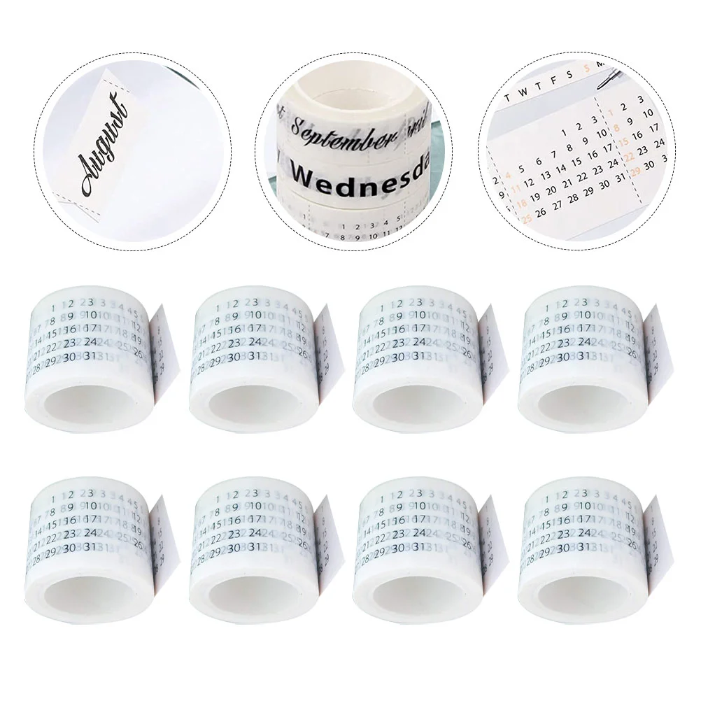 

Calendar Tape Tapes Scrapbook Month Washi Journal Number Materials Stickers Diy Planner Beautiful Pretty Crafts Wide Decals