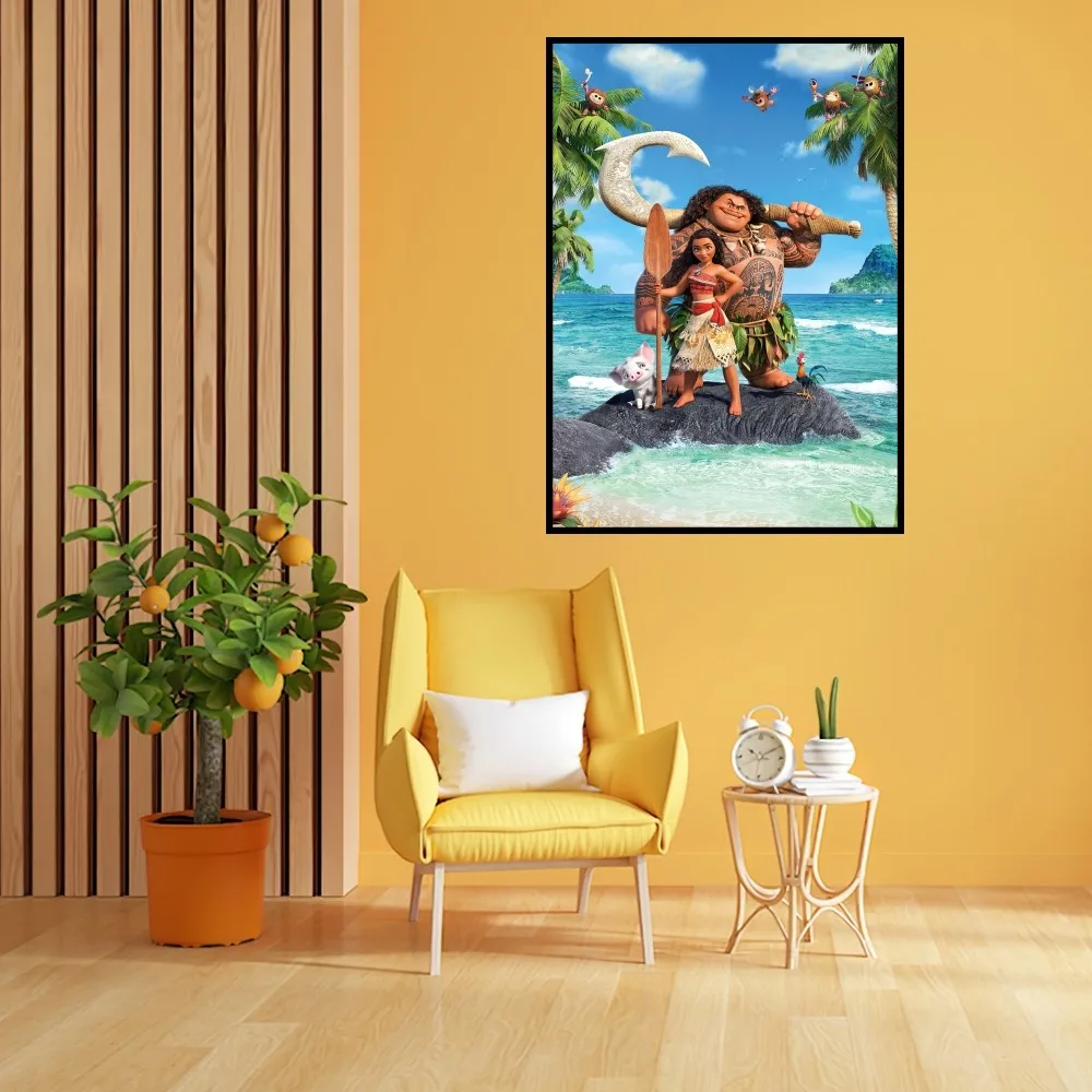 MINISO Disney Моана 2 постера печать Настенная картина Спальня Гостиная Украшение Офис