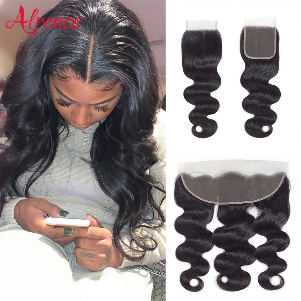 

Body Wave Closure Frontal Only 4x4 Lace Closure 13x4 Lace Frontal Ear to Ear Transparent Lace Straight Remy Human Hair 8-22inch