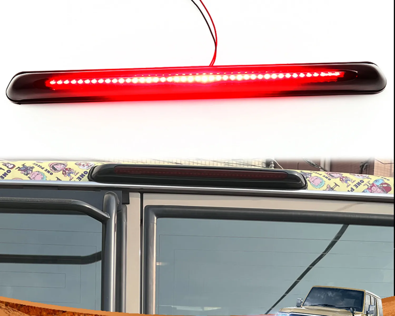 

Автомобильный светодиодный дополнительный стоп-сигнал дальнего света для Toyota land cruiser LC7 LC70 LC76 LC79 Предупреждение ющая лампа автомобиlamp лампы пы
