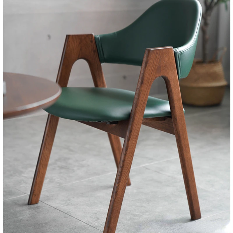 S For Kitchen Retro Backrest Dining Chairs High Density Sponge Furniture For Home Sitting Comfortable Computer Chair