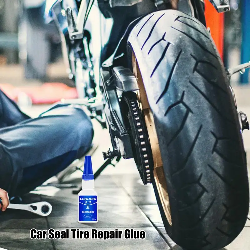 Автомобильный мгновенный супер клей 20 г сильный для уплотнения шин