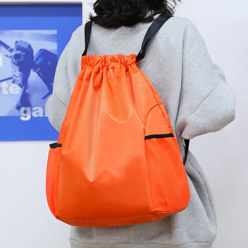 

Drawstring Pocket Backpack Men Women New Large Capacity Simple Travel Drawstring Bag Fitness Sports Bag2022