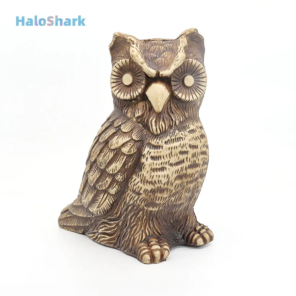 Большая домашняя декоративная сова реалистичное украшение в виде животного