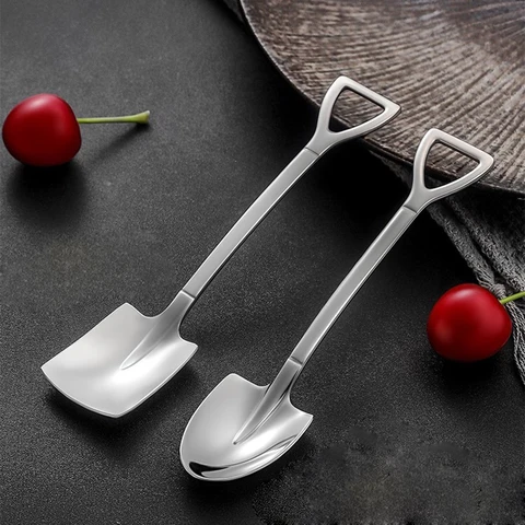 Пара ложек для кофе из нержавеющей стали