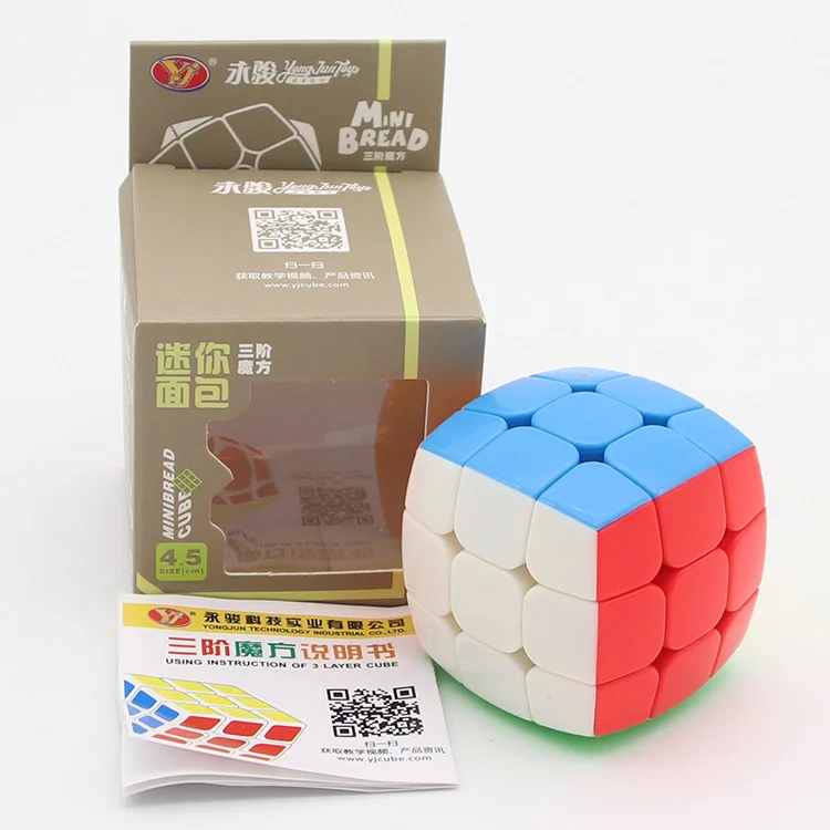 

Yongjun Pillowed 2cm 3.5cm 4.5cm Mini 3x3x3 Magic Puzzle Antistress Cube Keychain Professional YJ 3x3 Speed Cube Educational Toy