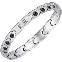 magnetic bracelet for women men elegant titanium stainless steel magnet therapy bracelets for arthritis pain relief health gifts