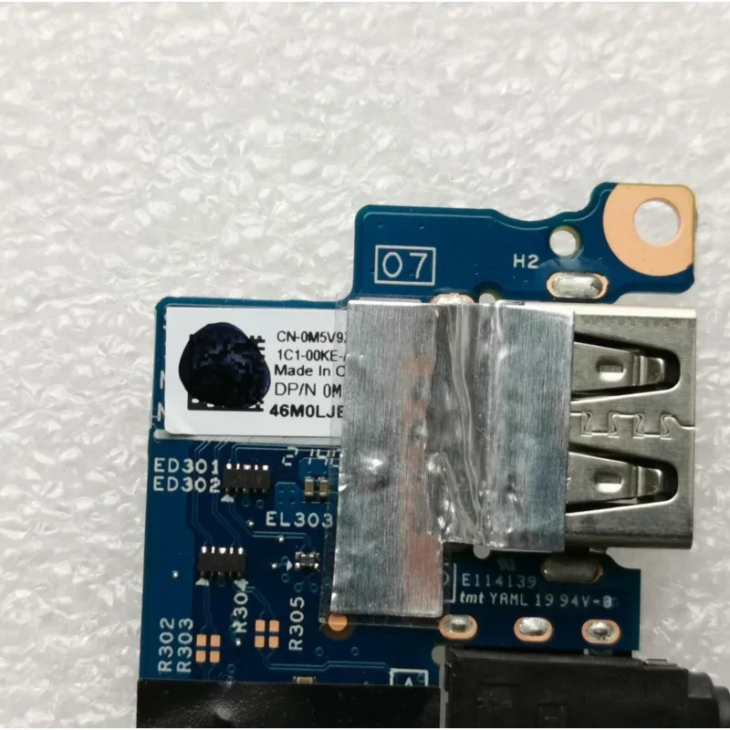 WYORESY Новая USB-плата ввода-вывода для чтения аудиокарт Dell Inspiron 5300 5301 0M5V9X M5V9X