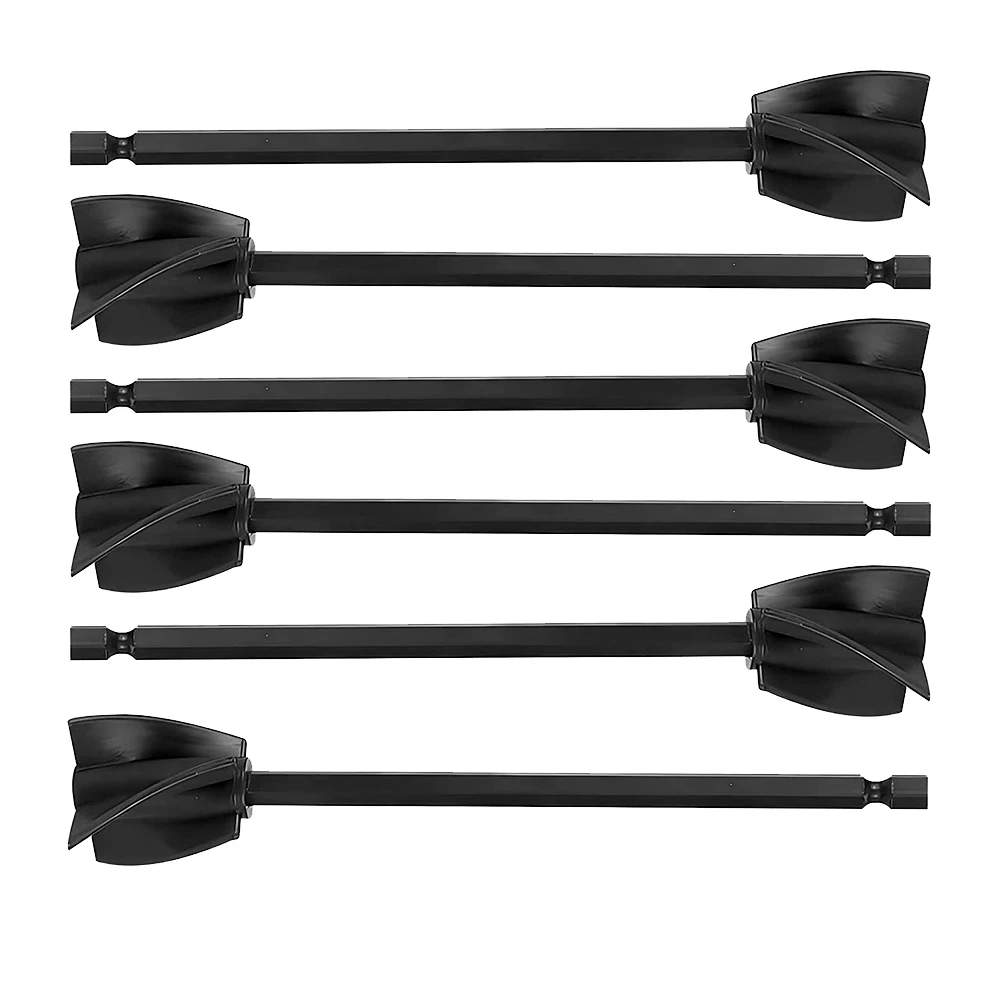 

6 Pcs Mixer Attachment Drill Head 16.5*3.5cm For Resin Epoxy Mixer Mixing Rod Drill Whisk Stirrer Construction Renovation Tool