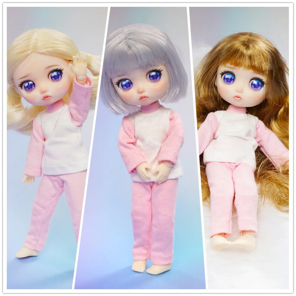 

new 15cm Original Original cute fashion BJD doll 15joints 3D eye Beautiful doll Best Gift