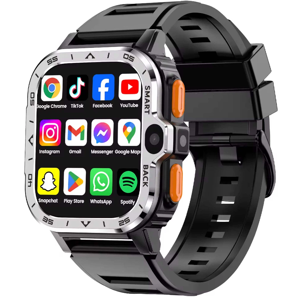 Пользовательские двойные камеры GPS WIFI NFC Google Play Store Lady Smartwatch Sim Card 4G Женские Android