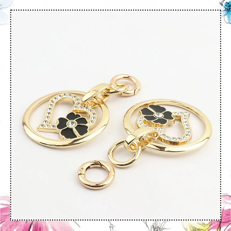 

2 шт., декоративные кольца для сумок, в форме сердца