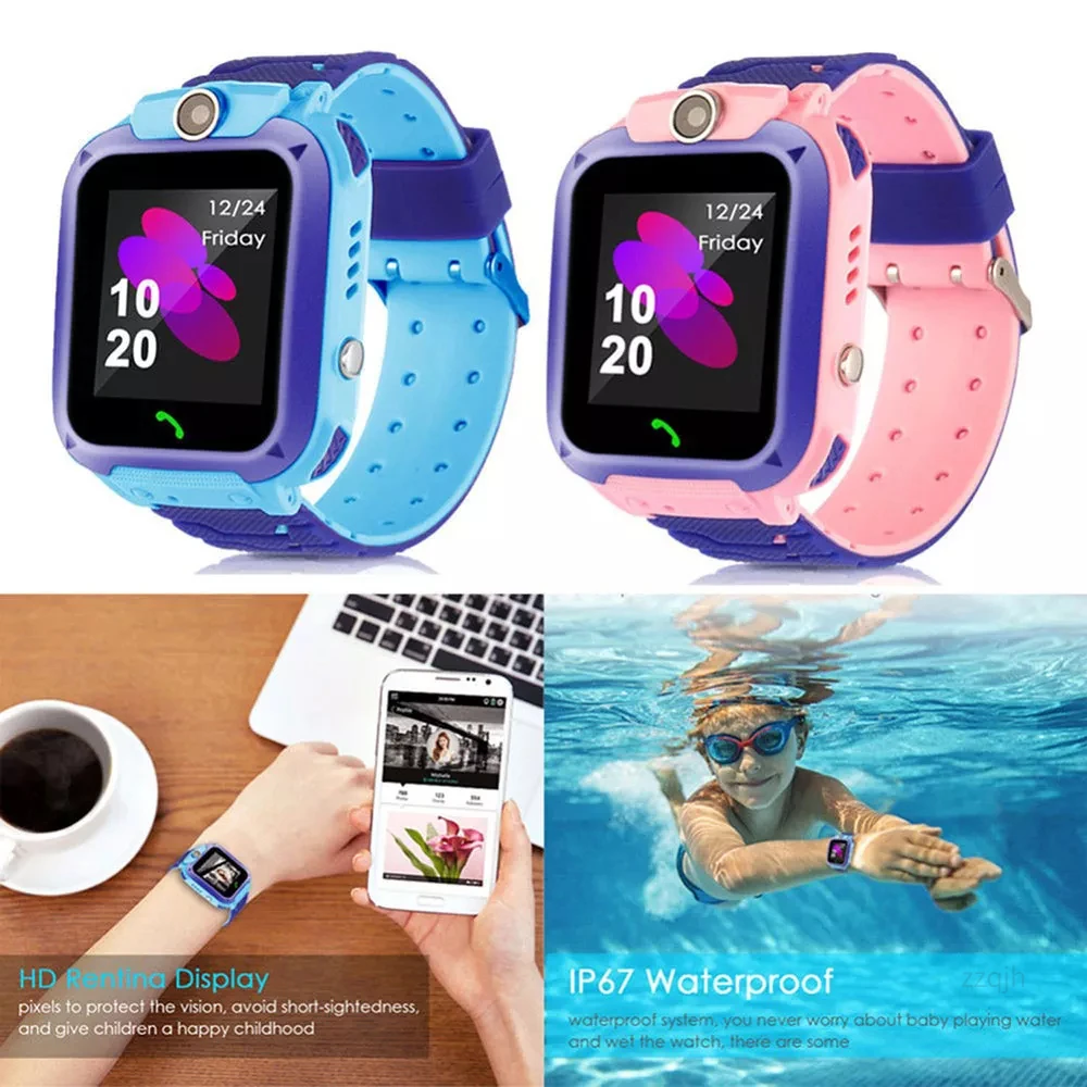 

2023 Q12 Kids Gift Watches Smartwatch Children's Smart Watch with SIM Card Call Location Tracker SOS for Children Waterproof