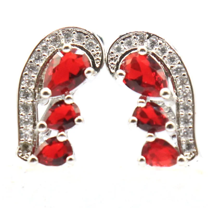 Серьги из натурального серебра 925 пробы 4 г огонь радуга мистический топаз