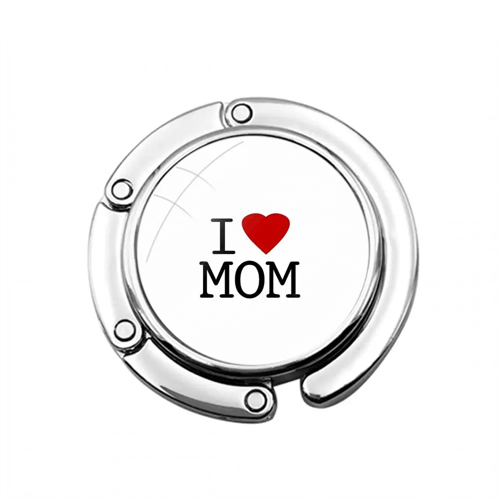 Я люблю маму складной крючок для женского стола сумка хранения декоративный