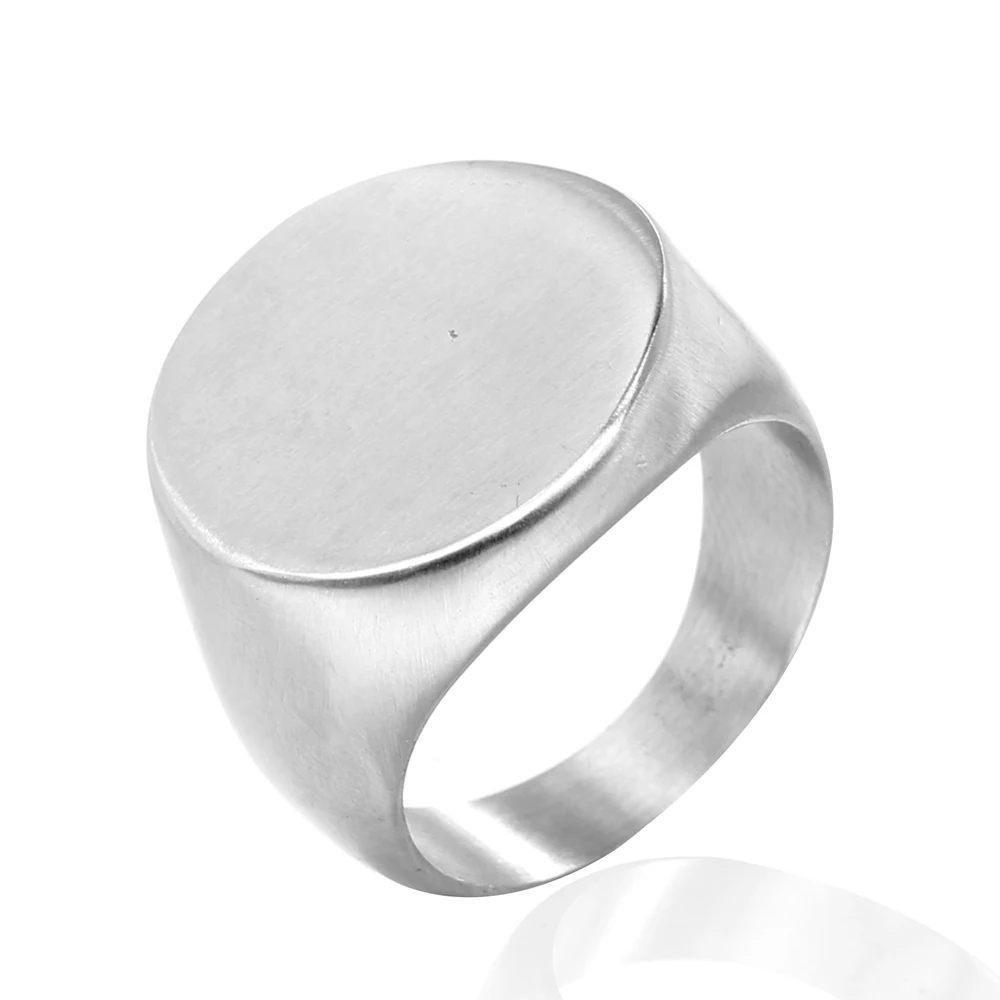 

Men's Fashion Gloss Ring Grey Men's Personalized Customized Stainless Steel Ring