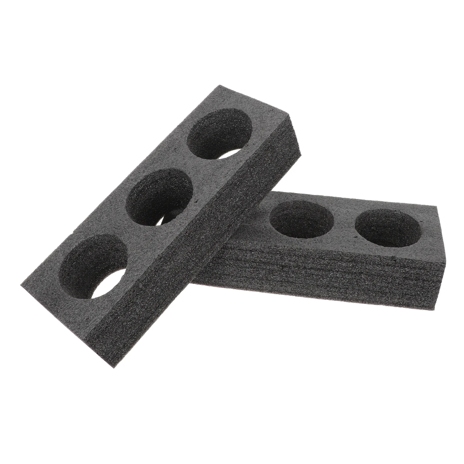 

2 Pcs Milk Tea Drink Cup Holder Packing Tray Pearl Cotton Outdoor Multi-hole Stand