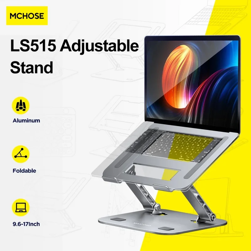

Подставка для ноутбука MC 515, складная подставка из алюминиевого сплава для ноутбука 10-17 дюймов, кронштейн для ноутбука Macbook Air Pro