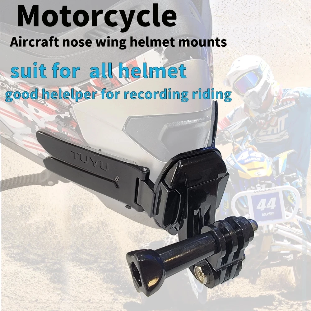 TUYU Motorcycle Helmet Front Chin Mount Strap Foldable Holder for GoPro Hero 11 10 9 8 Insta360 DJI EKEN H9 Accessory iPhone 14