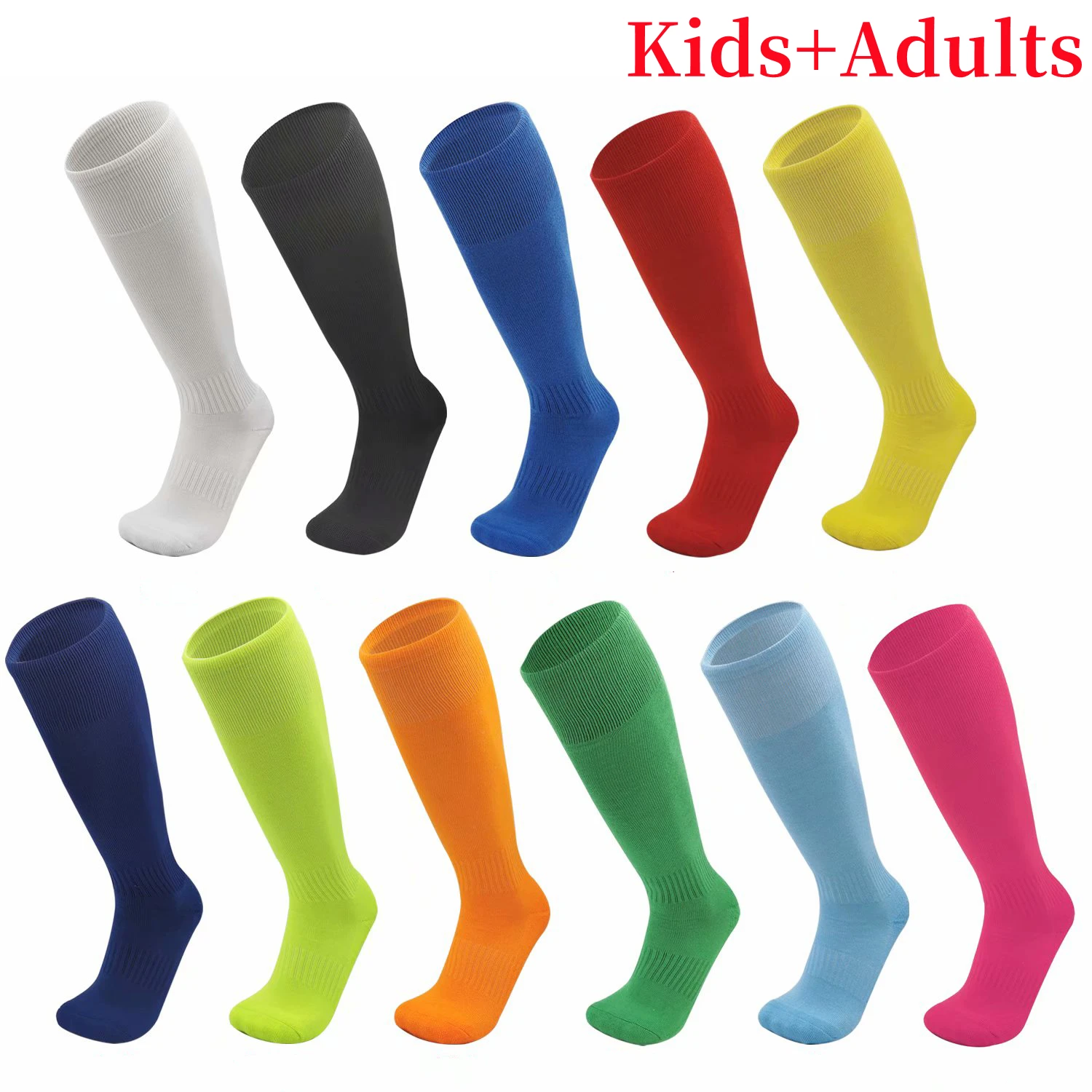 

Soccer Socks Breathable Outdoor Football Sports Rugby Stockings Over Knee High Volleyball Baseball Hockey Kids Adults Long Socks