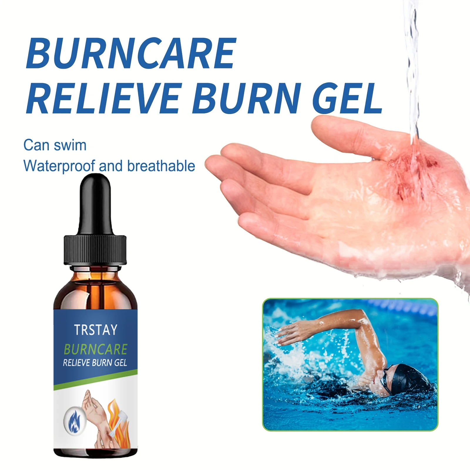 Снимает ожоги гель от красноты лица