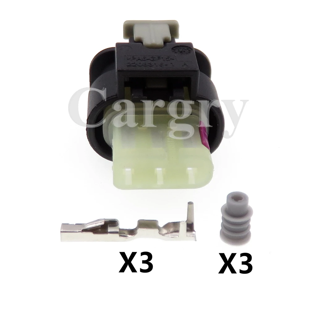

1 комплект 3P 2-1718644-1 2208316-1 Автомобильный датчик электрическая проводка гнездо Автомобильный Водонепроницаемый проводной разъем для VW Audi