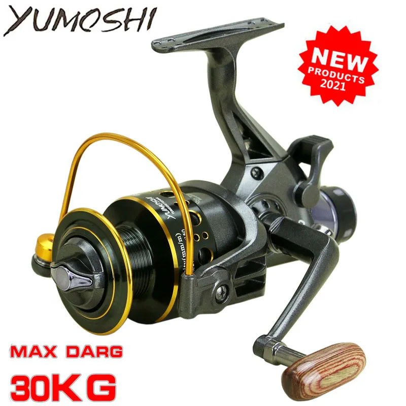 

Yumoshi 30-60 12 + 1BB односторонний подшипник спиннинговая катушка для карпа Рыболовная катушка полностью металлическая Катушка спиннинговая кату...
